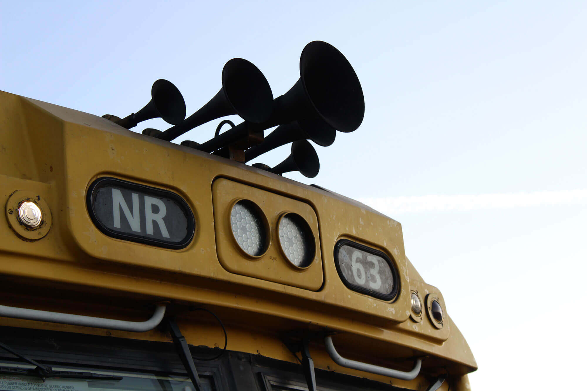 Train horns by Flickr user Fairry Duff